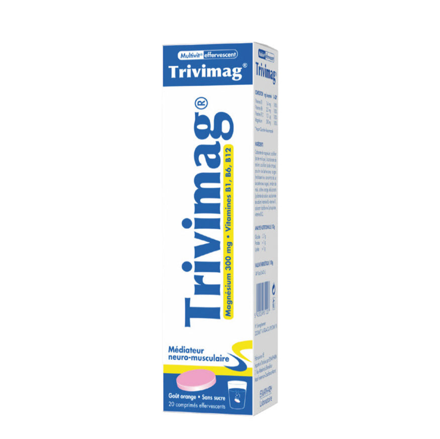 TRIVIMAG, Comprimé effervescent gout Orange sans sucre