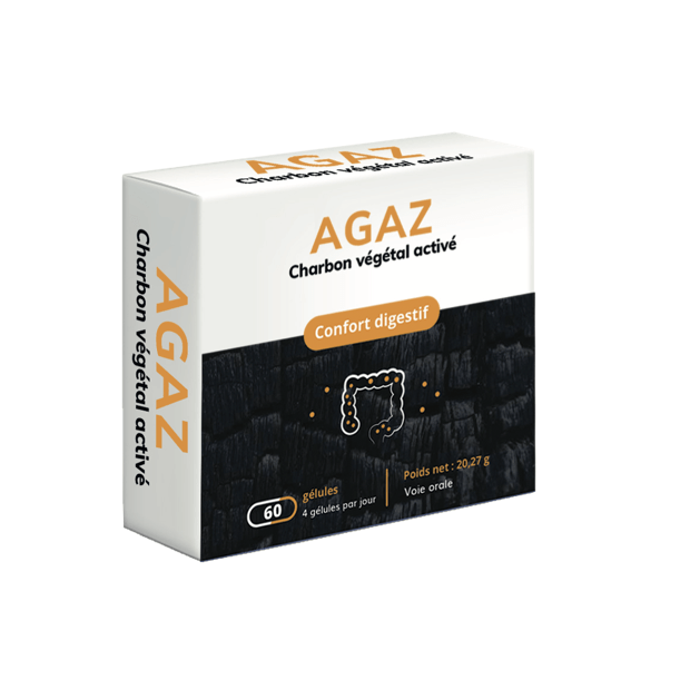 AGAZ Charbon Végetal Activé Comprimés