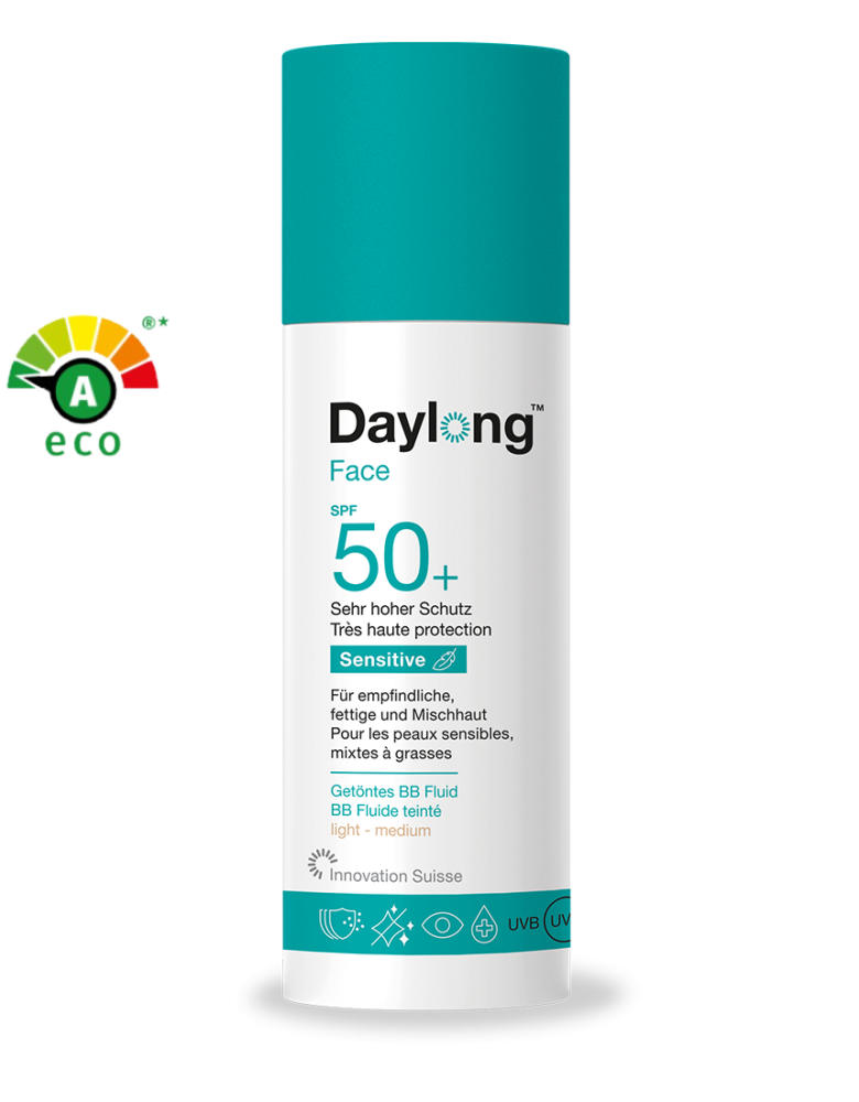 DAYLONG FACE SENSITIVE BB FLUIDE TEINTE SPF 50+