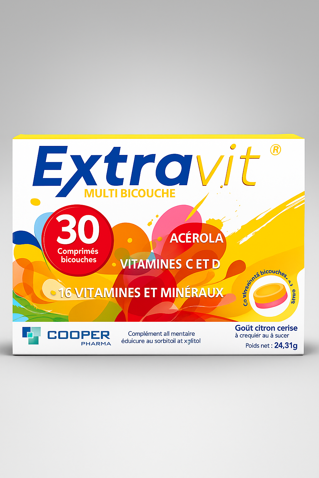 EXTRAVIT MULTI BICOUCHE, Comprimé à sucer