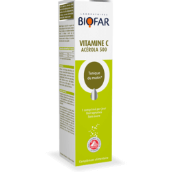 BIOFAR VITAMINE C ACÉROLA 500 Comprimés effervescents